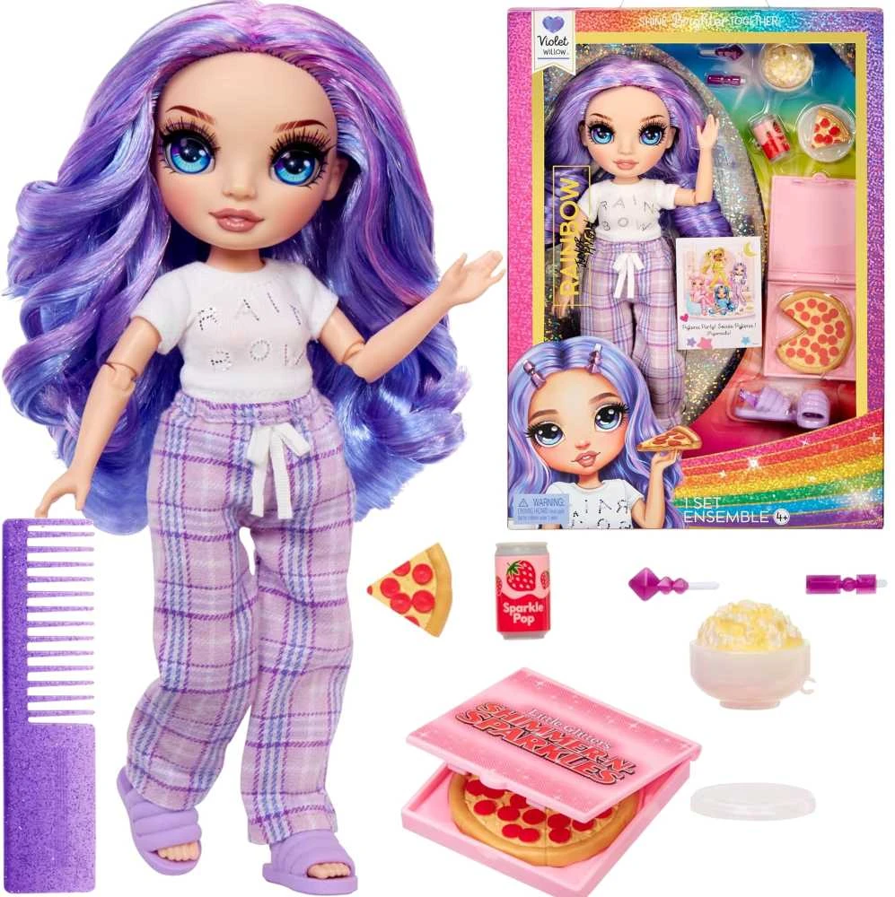 MGA Lėlė Junior High Pižamų Vakarėlio kolekcija Violet violetinė 503705-EUC