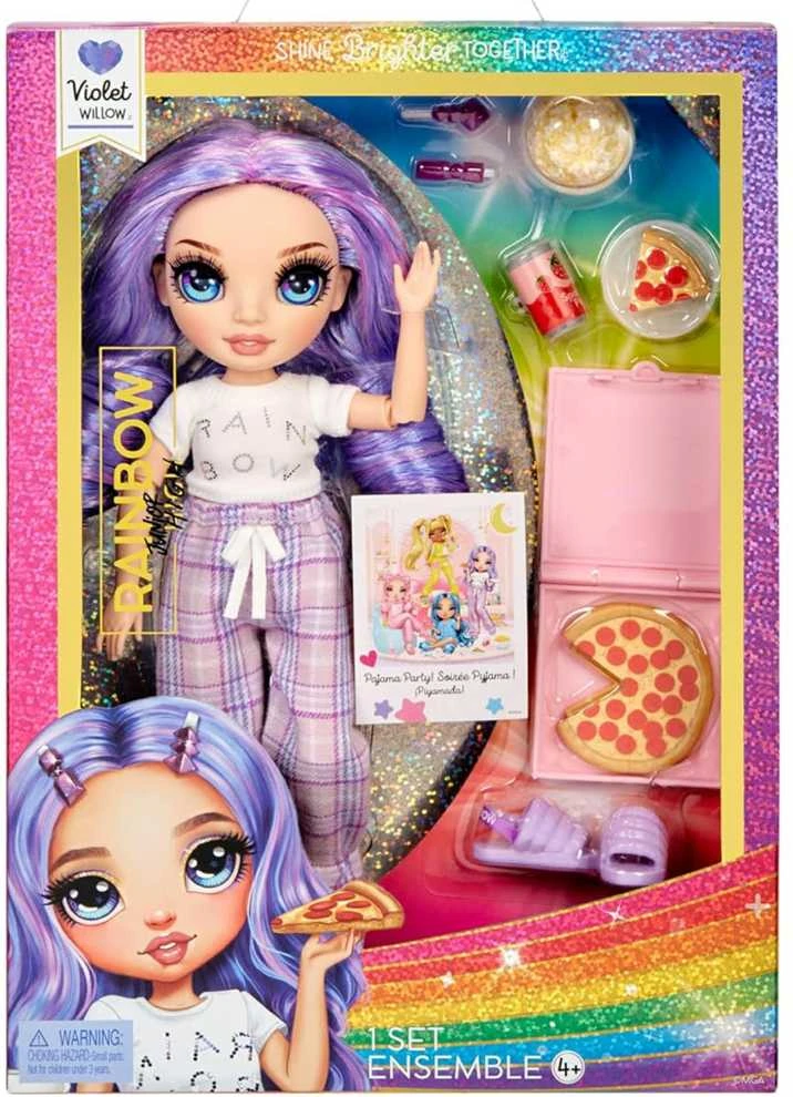 MGA Lėlė Junior High Pižamų Vakarėlio kolekcija Violet violetinė 503705-EUC