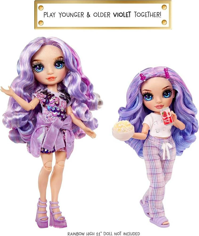 MGA Lėlė Junior High Pižamų Vakarėlio kolekcija Violet violetinė 503705-EUC