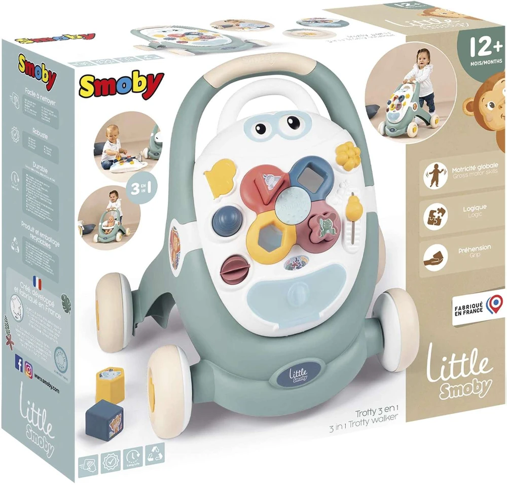 Smoby LS 3 viename Trotty Walker - interaktyvus stumdukas