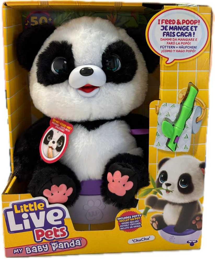 LITTLE LIVE PETS Interaktyvus pliušinis pandos mažylis, 25 cm