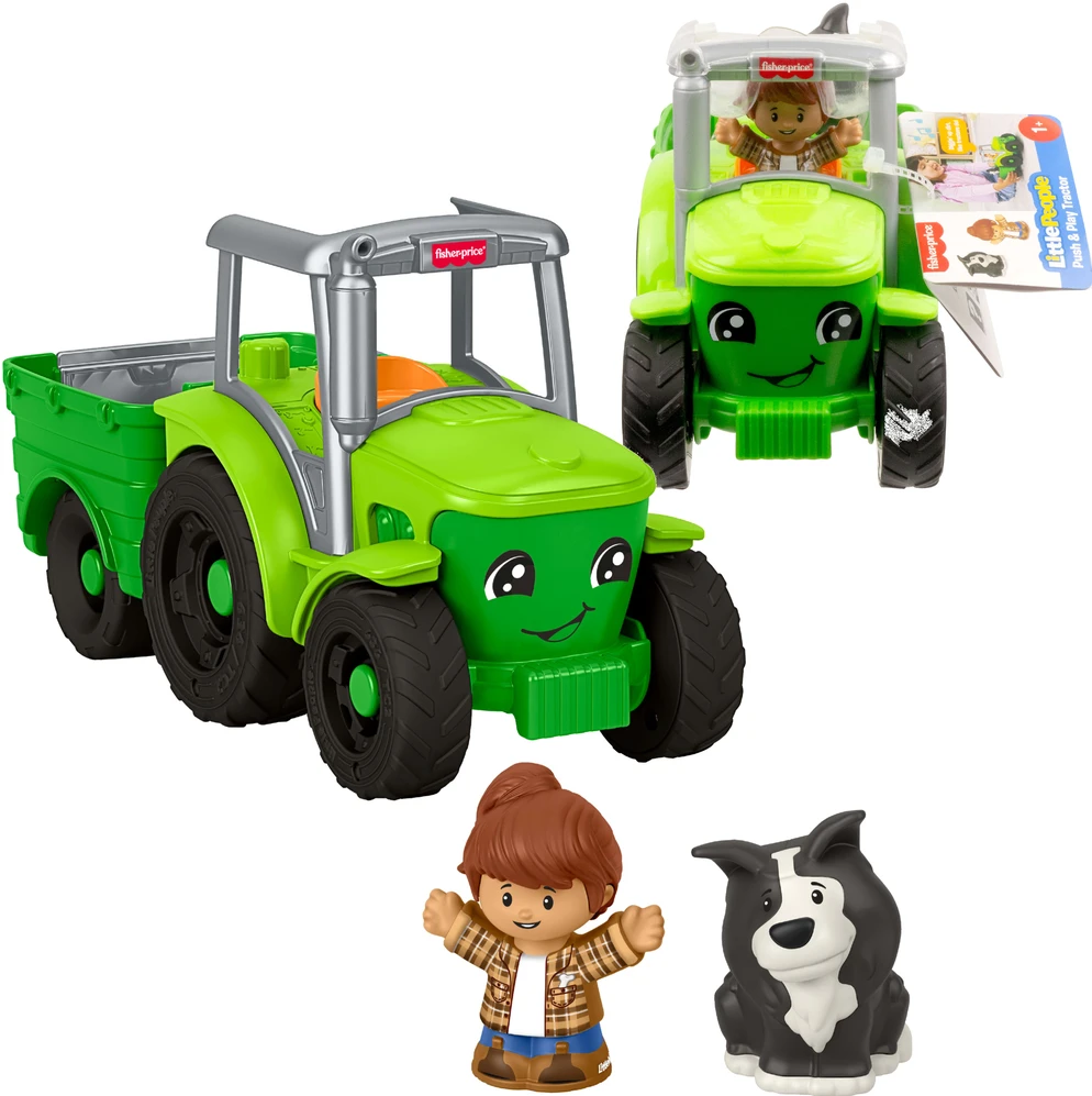 Fisher Price Little People Push and Play traktorius JGX12