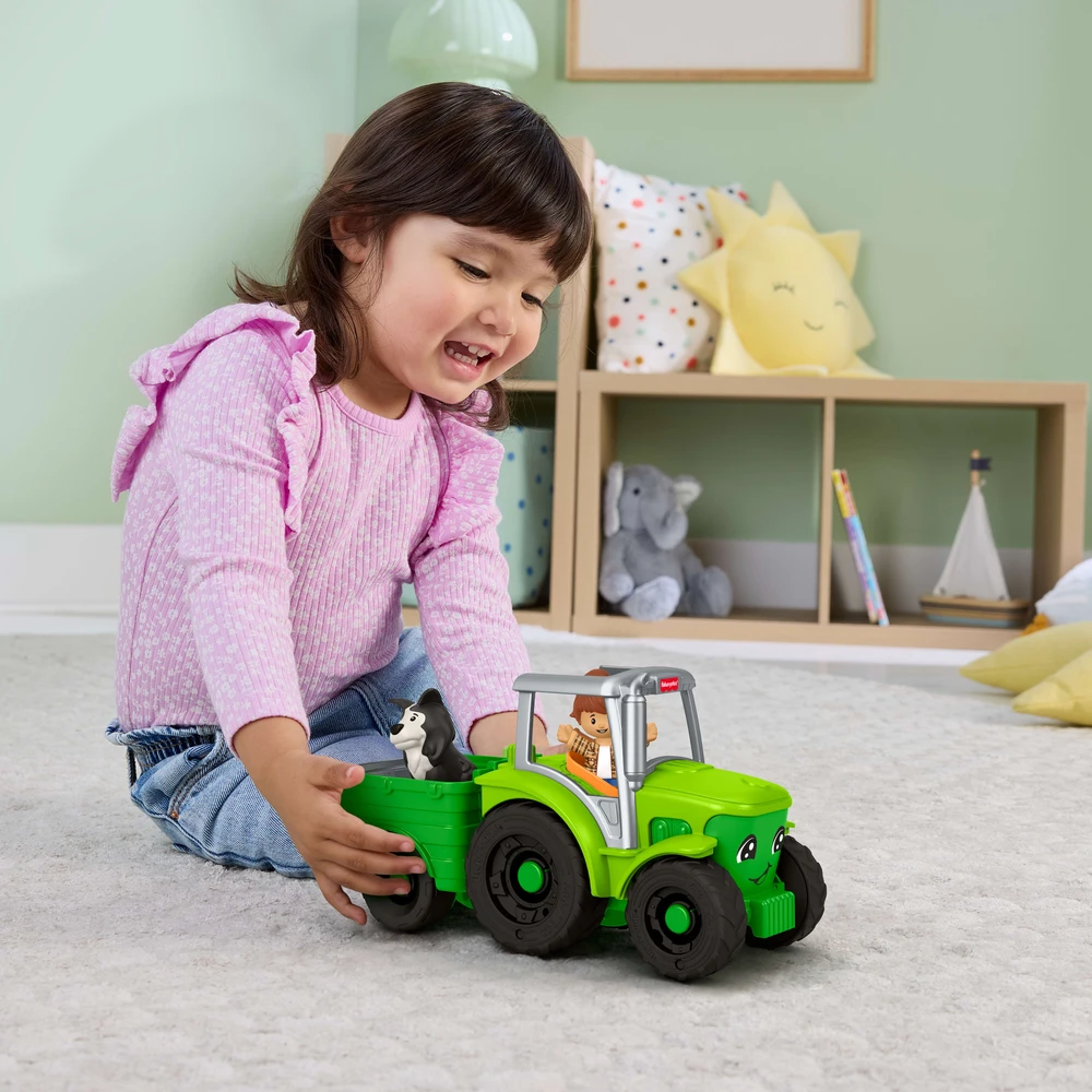 Fisher Price Little People Push and Play traktorius JGX12