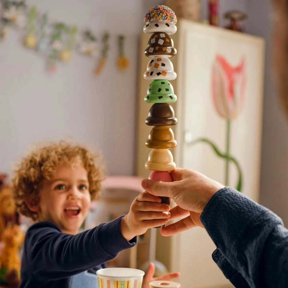 Medinė ledų parduotuvė Rinkinys vaikams Melissa & Doug 3+