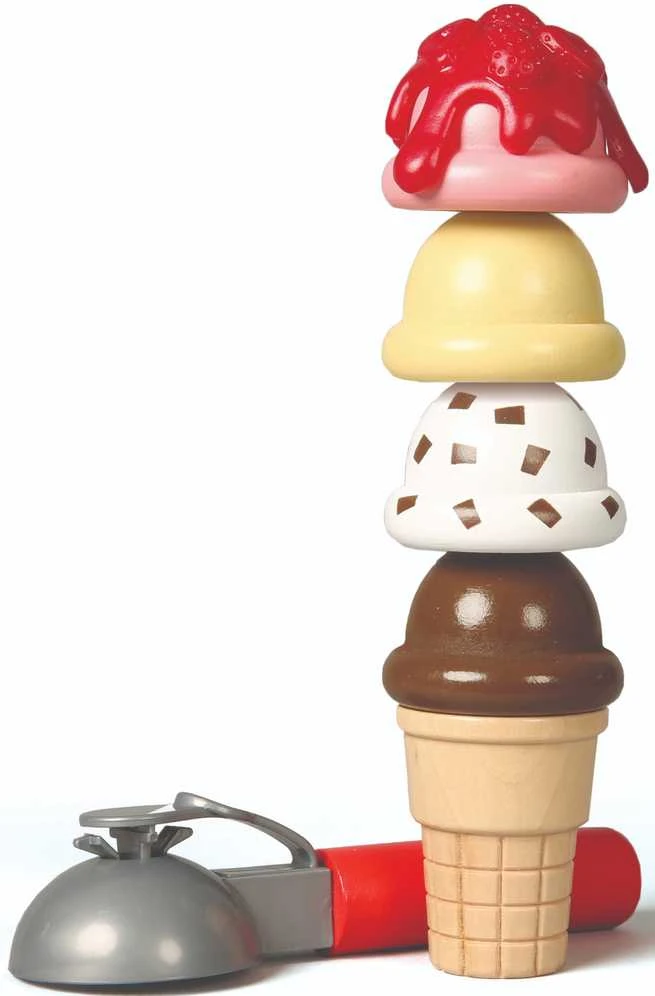 Medinė ledų parduotuvė Rinkinys vaikams Melissa & Doug 3+