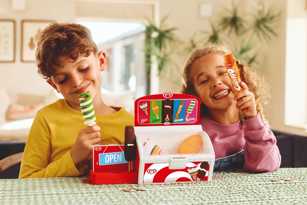 Prekybos kioskas Žaislų ledų parduotuvė Ledai ant pagaliuko Algida + Priedai Casdon