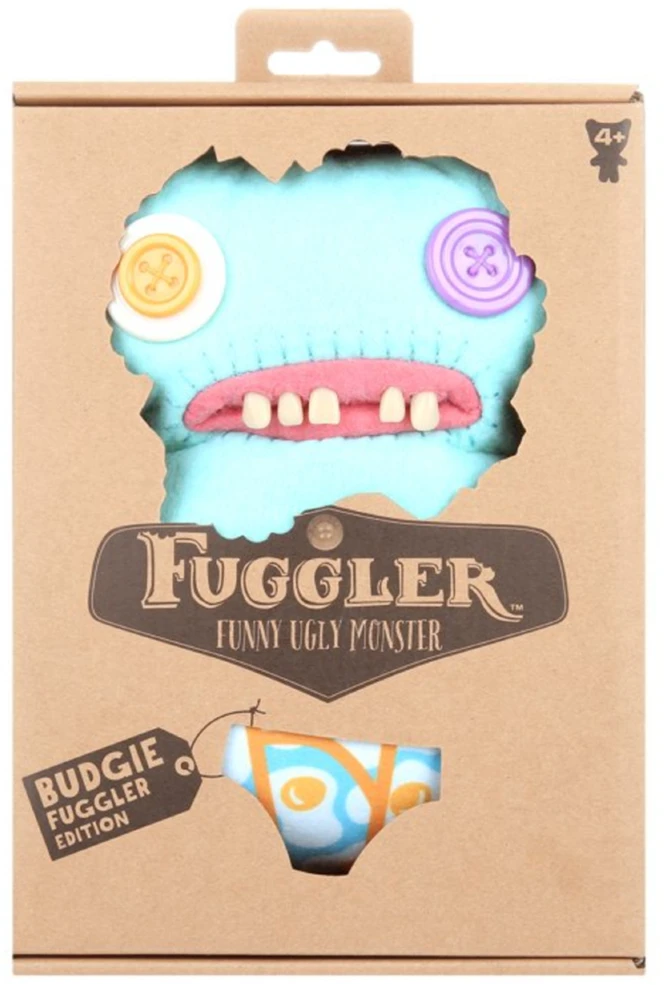 Fuggler Budgie maskotė su apatiniais Gaptooth Mc Goo Ponas Guzikas 22 cm
