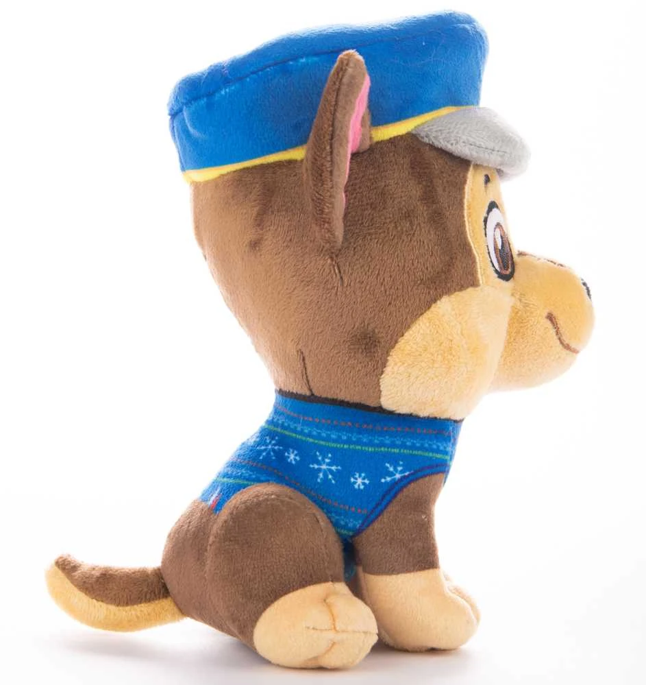 Pliušinis žaislas „Paw Patrol Chase“ kalėdiniame megztinyje, 18 cm