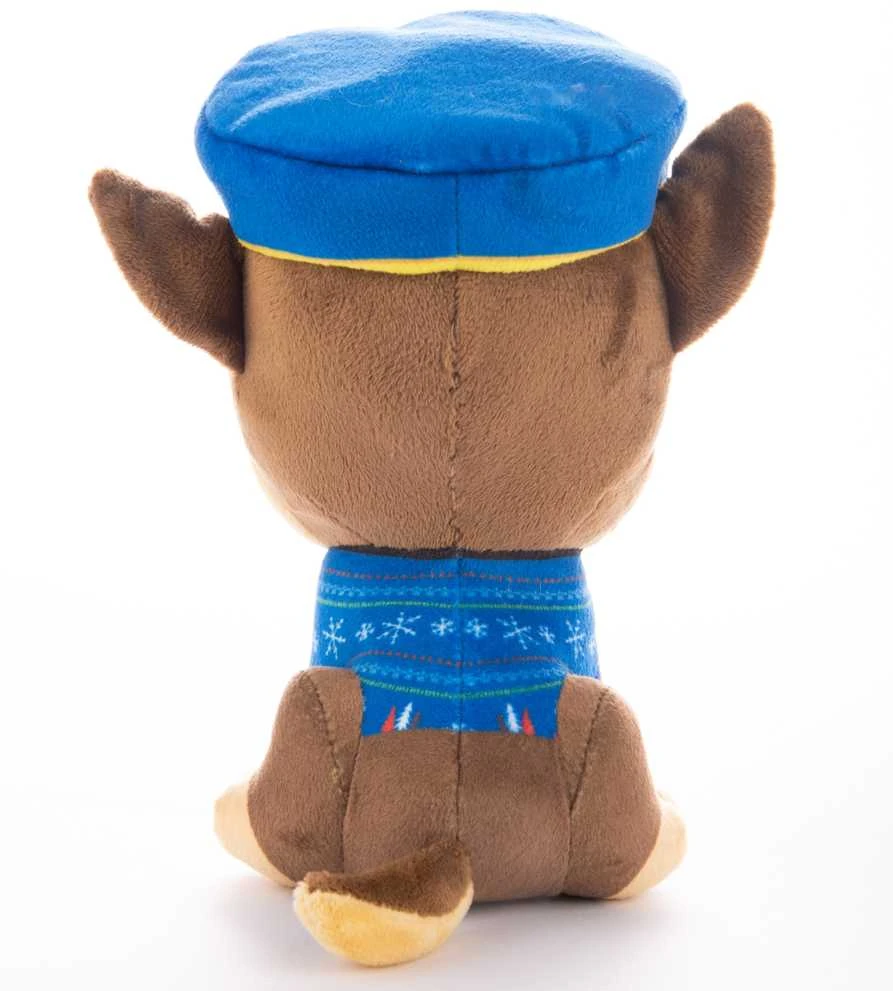 Pliušinis žaislas „Paw Patrol Chase“ kalėdiniame megztinyje, 18 cm