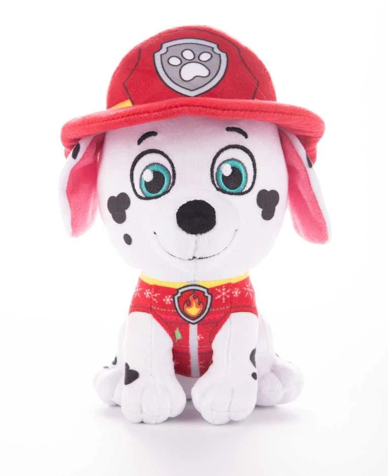 Paw Patrol Marshall pliušinis žaislas kalėdiniame megztinyje 21 cm