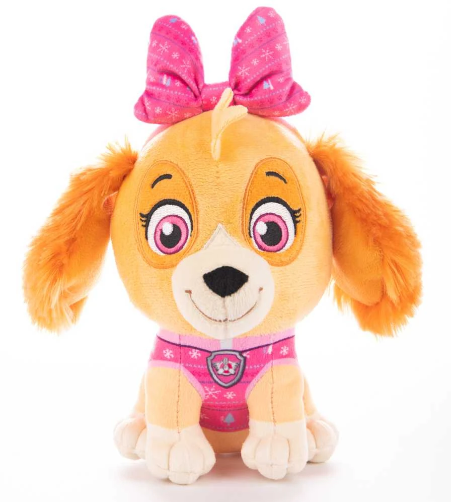 Paw Patrol Skye pliušinis žaislas kalėdiniame megztinyje 18 cm
