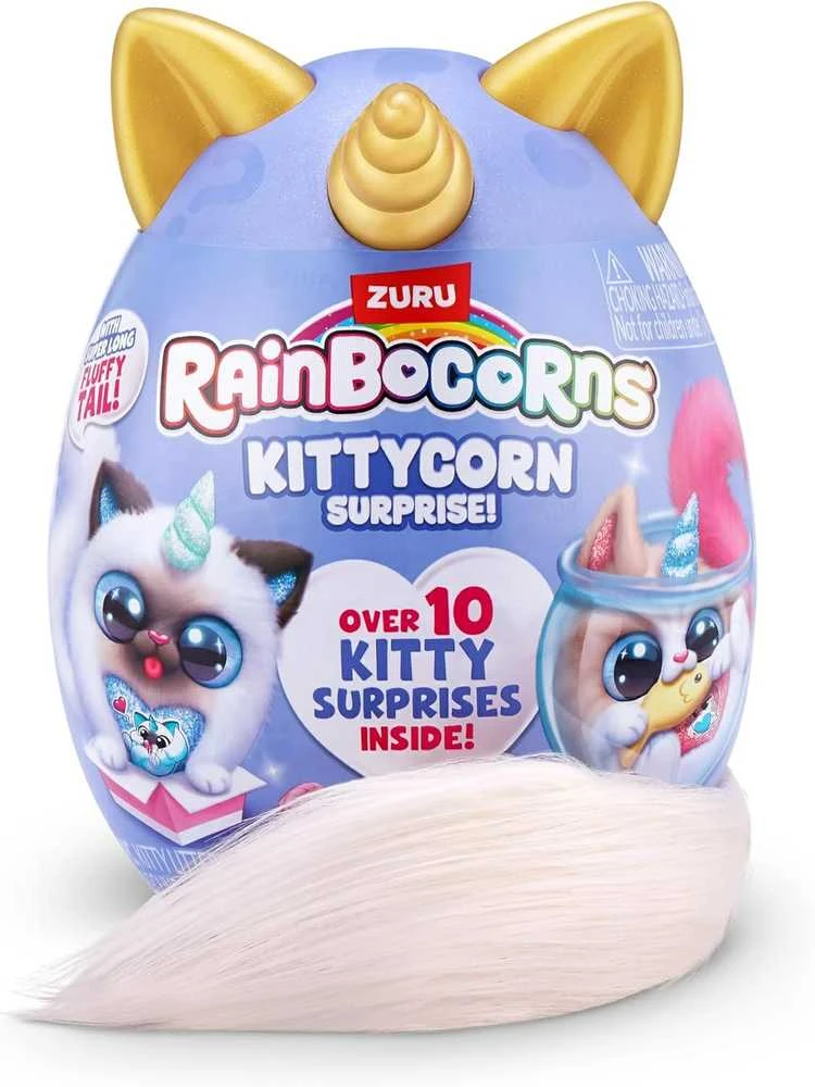 RAINBOCORNS pliušinis žaislas su aksesuarais Kittycorn Surprise, 3 serija, asort., 92104