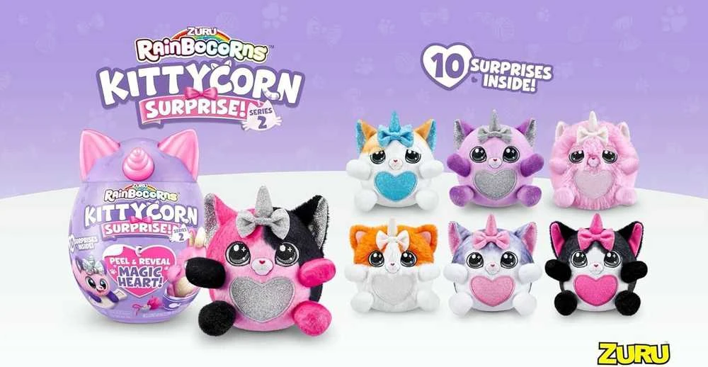 RAINBOCORNS pliušinis žaislas su aksesuarais Kittycorn, 7 serija, 9279