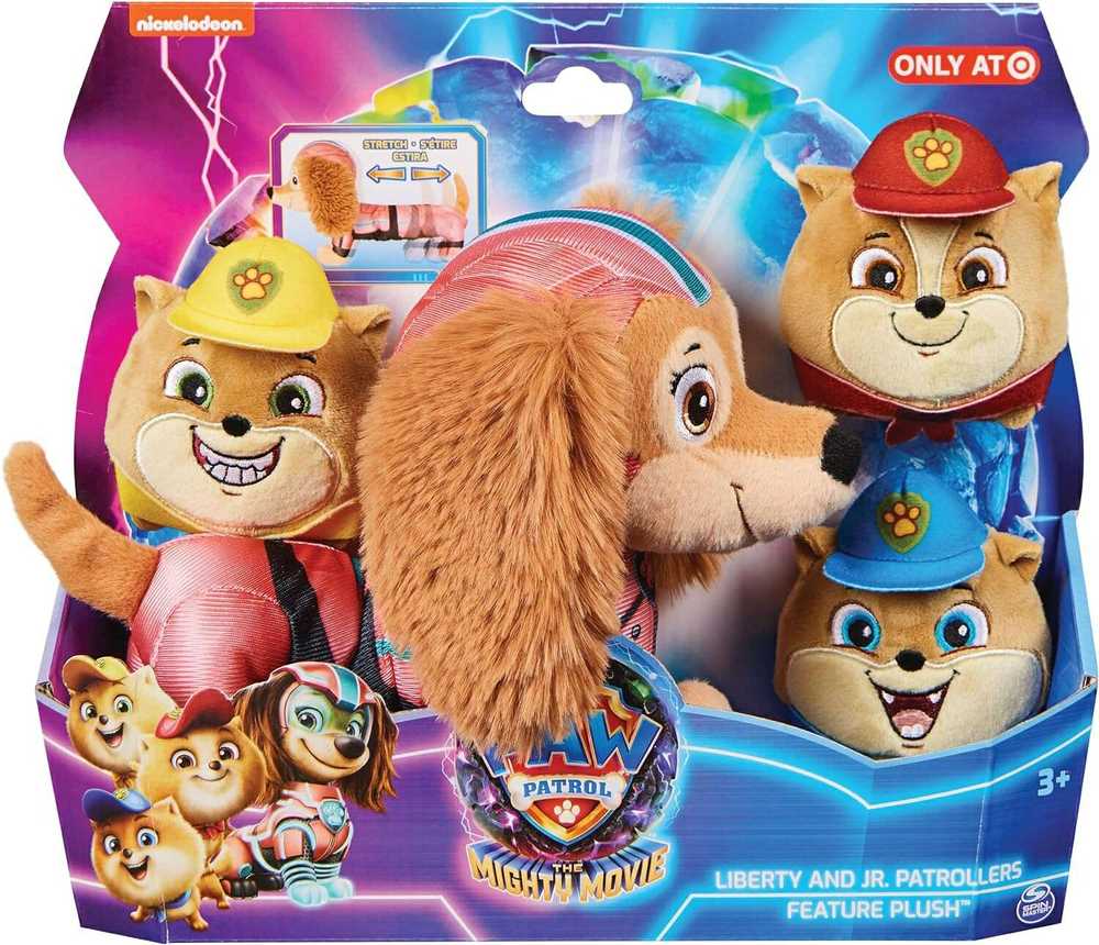 „Spin Master Liberty Paw Patrol“ pliušinis žaislinis ginklas, 20 cm + kačiukų žaislai, didelis filmas