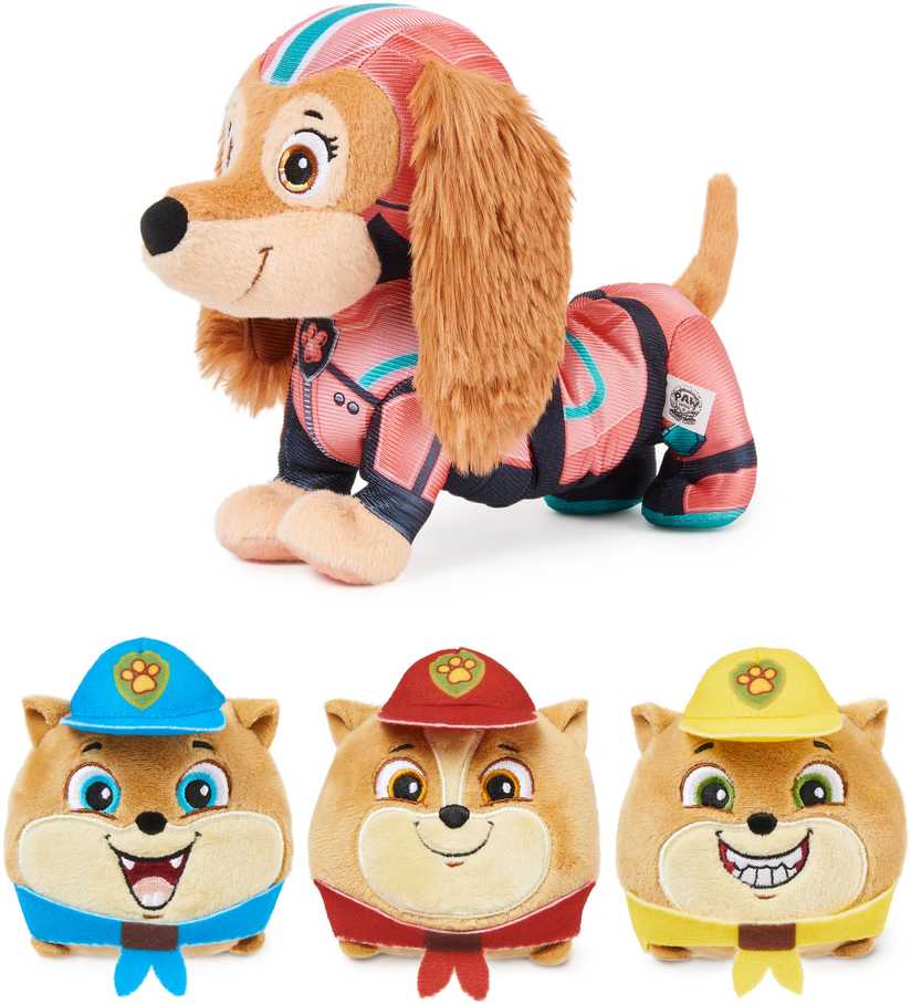 „Spin Master Liberty Paw Patrol“ pliušinis žaislinis ginklas, 20 cm + kačiukų žaislai, didelis filmas
