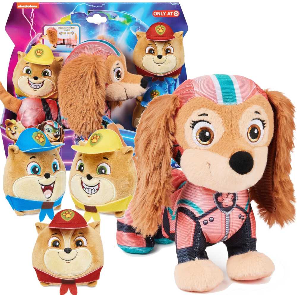 „Spin Master Liberty Paw Patrol“ pliušinis žaislinis ginklas, 20 cm + kačiukų žaislai, didelis filmas