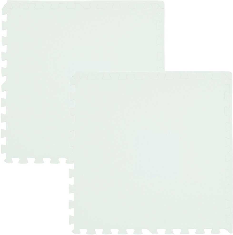 Humbi putplasčio kilimėlis 120x60, didelė putplasčio dėlionė, atspari vandeniui, saugi, 2 vnt. balta