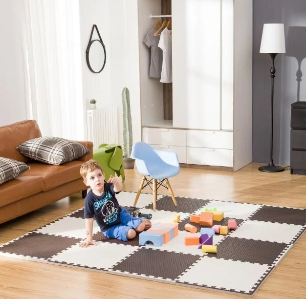 Humbi putplasčio grindų kilimėlis 120x60 Didelė putų dėlionė vandeniui atspari seifas 2 vnt. tamsiai žalias butelis žalias