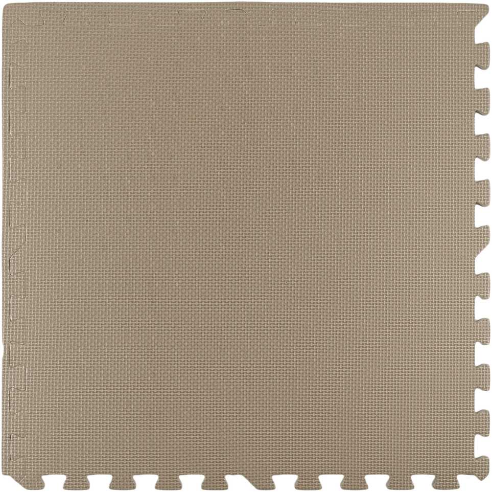 Humbi putplasčio kilimėlis 120x60, didelė putplasčio dėlionė, vandeniui atspari, saugi, 2 vnt., šviesiai smėlio spalvos
