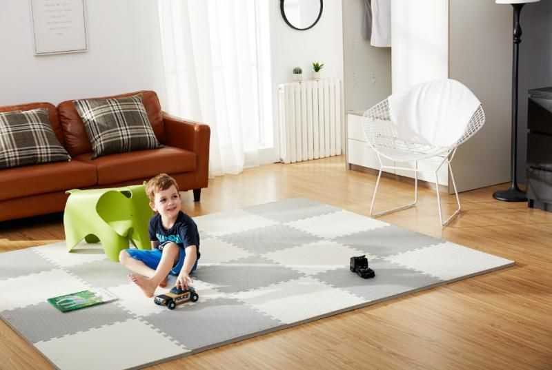 Humbi putplasčio kilimėlis 180x60, didelė putplasčio dėlionė, atspari vandeniui, saugi, 3 vnt. kamuolys
