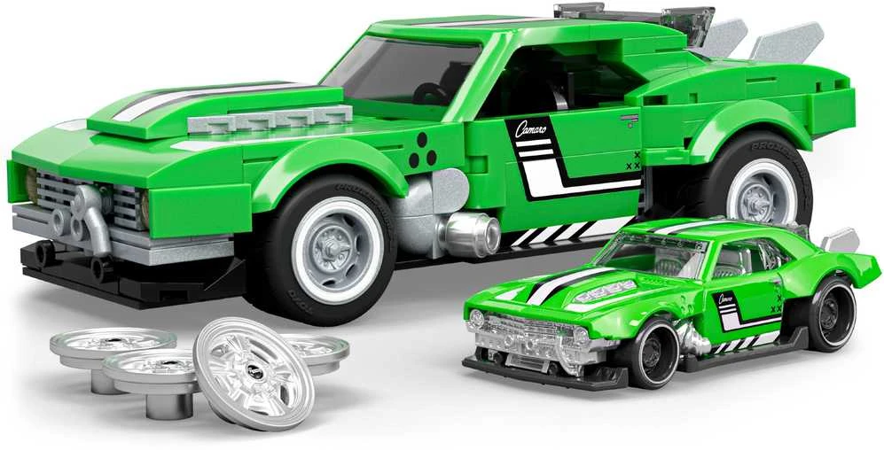 MATTEL BRICK SHOP HOT WHEELS konstruktorius – Speed Camaro (JFT16)