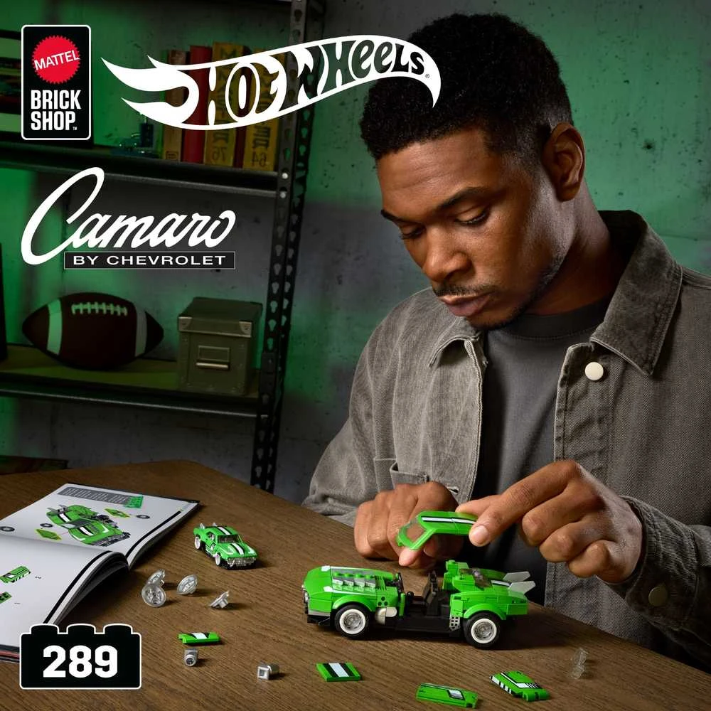 MATTEL BRICK SHOP HOT WHEELS konstruktorius – Speed Camaro (JFT16)