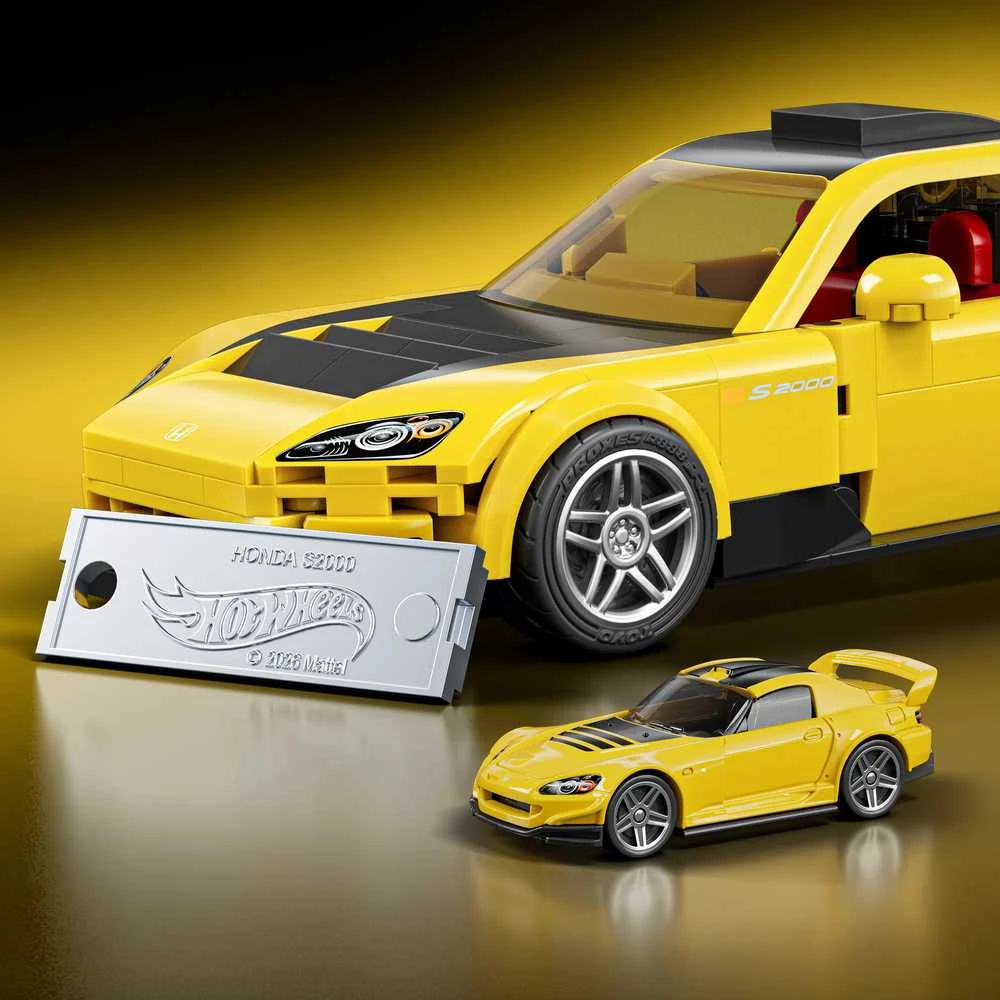 MATTEL BRICK SHOP HOT WHEELS Honda S2000 konstruktorius (JFR88)