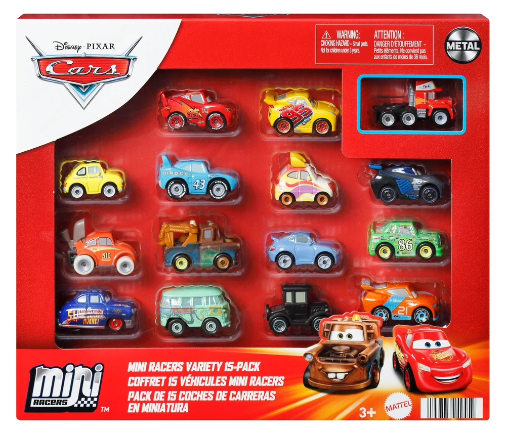 Mattel Cars Auta Mikroauta 15-pak