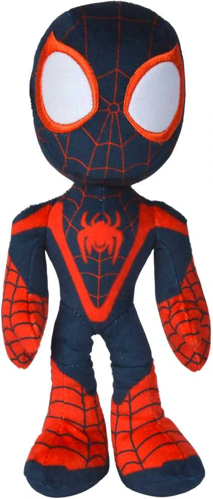 Mattel Marvel talismanas Spiderman Miles Morales pliušinis žaislas 25 cm su švytinčiomis tamsoje akimis