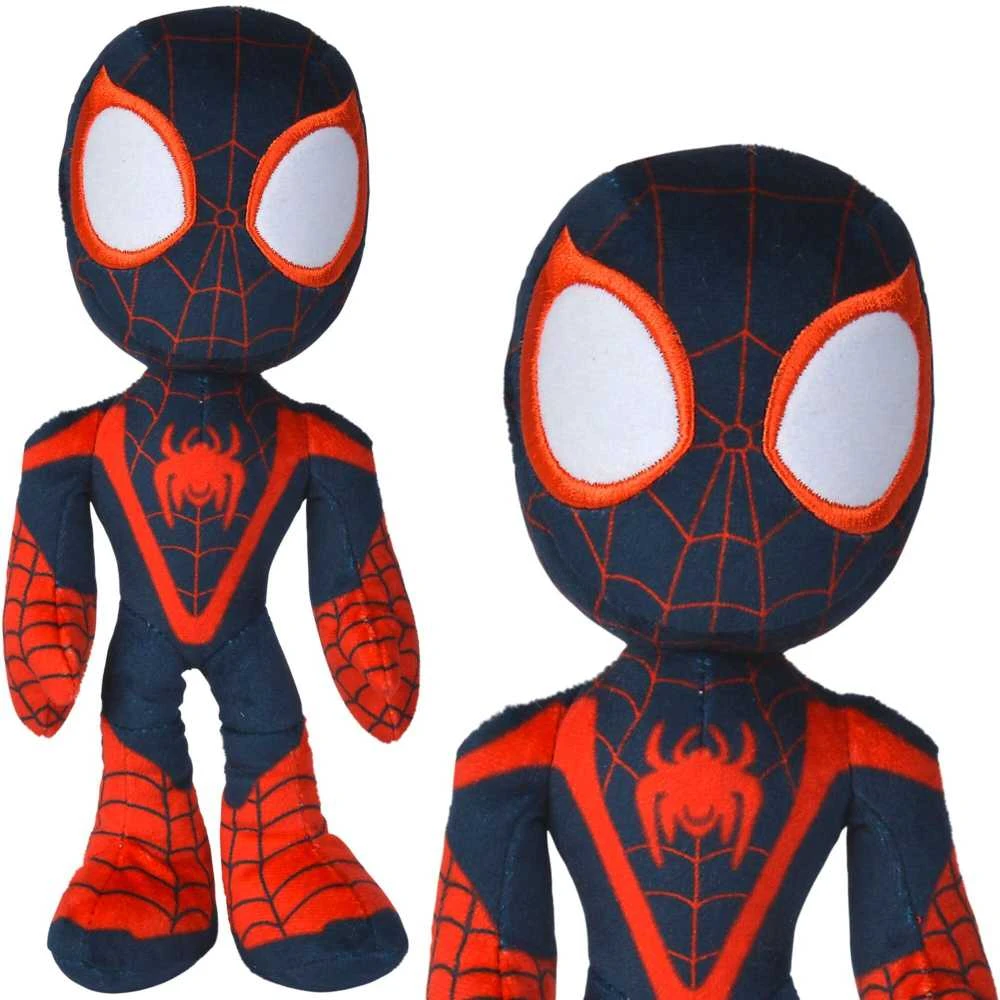 Mattel Marvel talismanas Spiderman Miles Morales pliušinis žaislas 25 cm su švytinčiomis tamsoje akimis