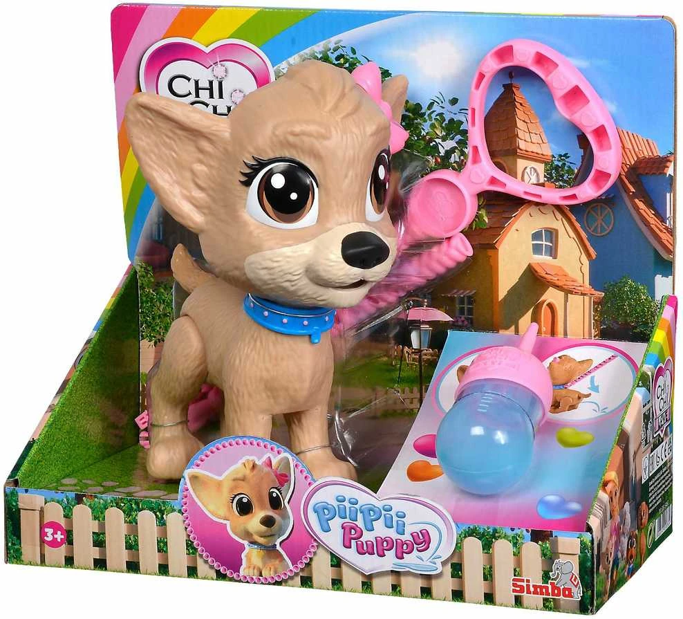 Simba Chi Chi Love pii Pii šuniukas daro šlapimąsi