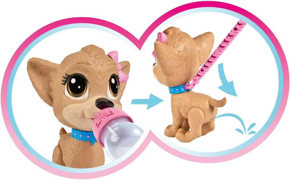 Simba Chi Chi Love pii Pii šuniukas daro šlapimąsi