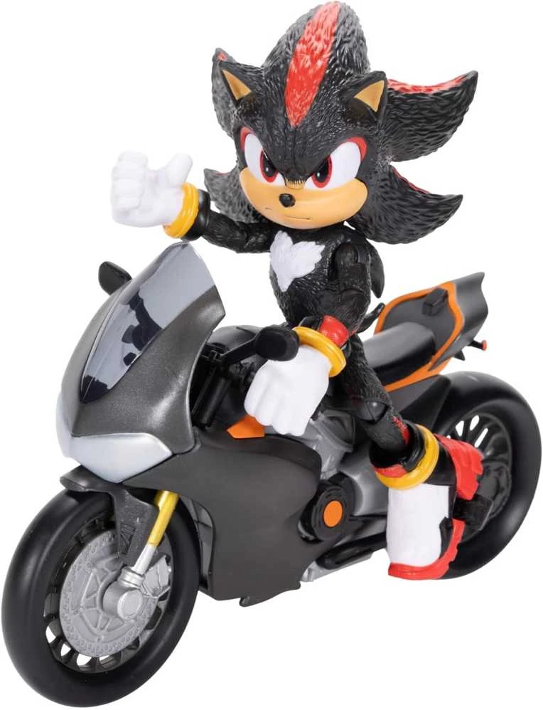 Jakks Pacific „Sonic 3“ filmas – 5 colių šešėlio figūrėlė su motociklu (424064)