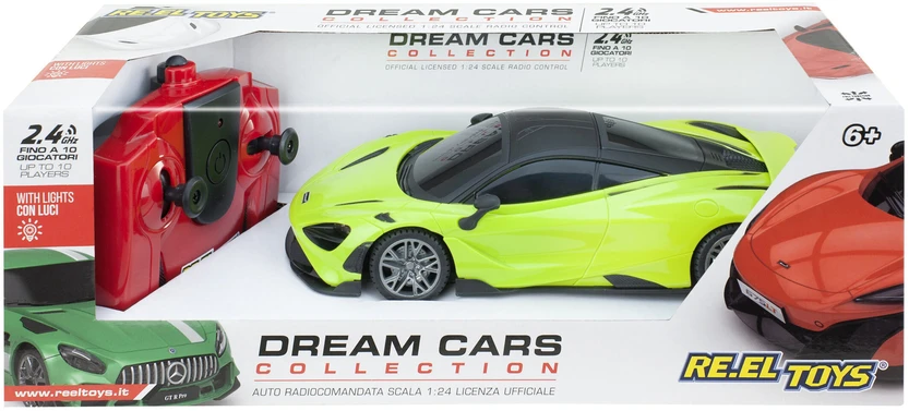 McLaren 765LT RC 1:24 Nuotoliniu būdu valdomas sportinis automobilis, žalias, 17 cm