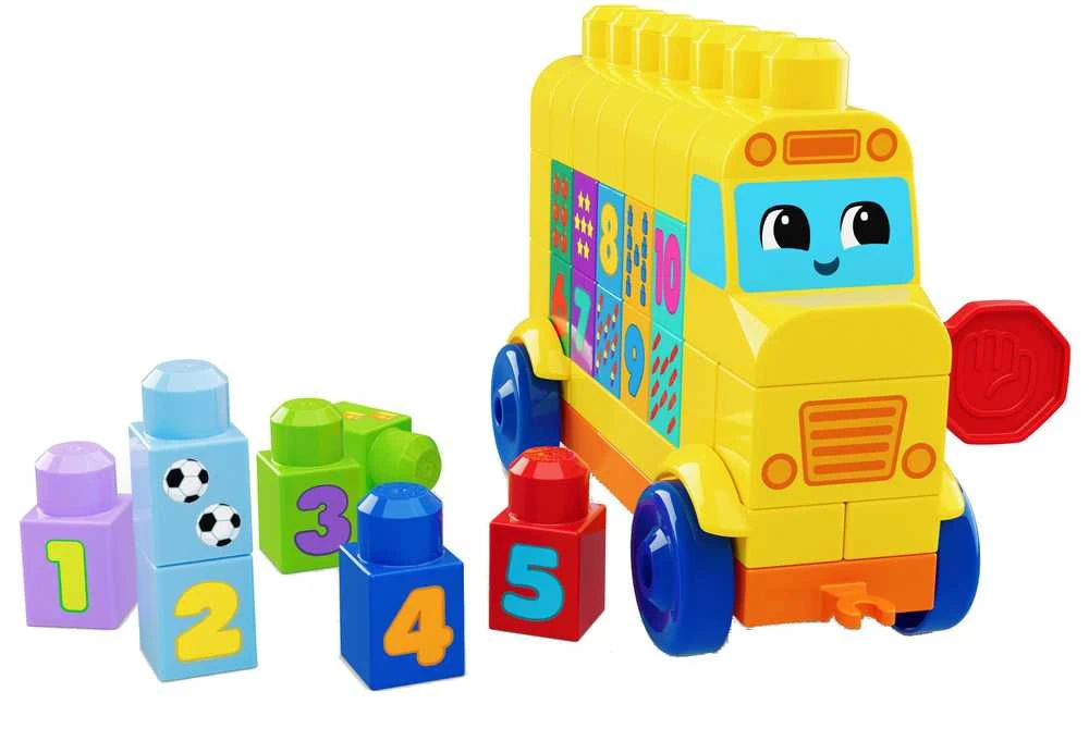 Mattel MEGA BLOKS konstravimo ir skaičiavimo autobusas (JKG34)