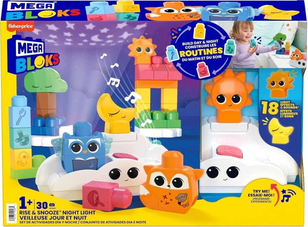 Mattel MEGA BLOKS rinkinys su naktine lempute (30 det.) (HTH43)