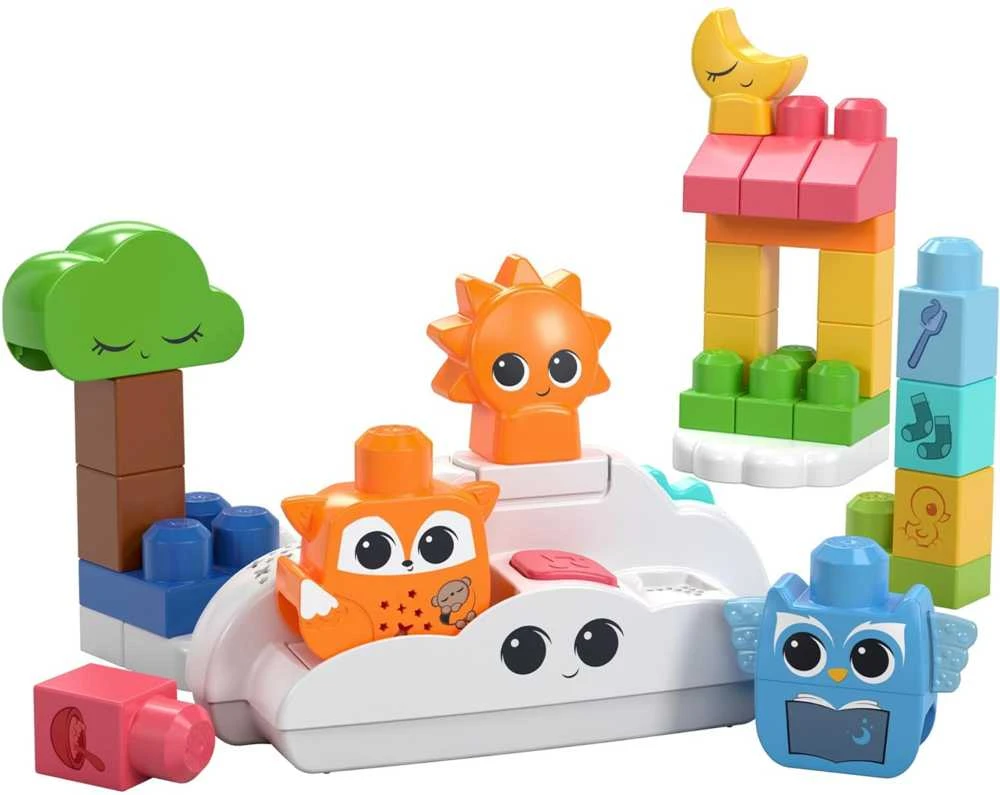 Mattel MEGA BLOKS rinkinys su naktine lempute (30 det.) (HTH43)