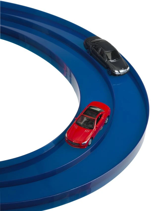 Klein Žaislinis Mercedes Benz daugiaaukštis parkingas 5 lygiai