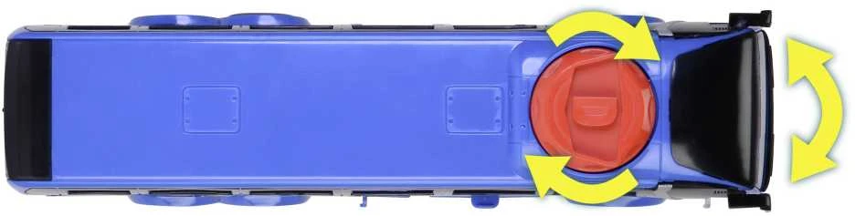 Dickie Toys Mėlyna City Bus Man Lion's City duris atveria