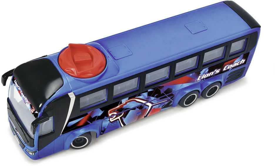 Dickie Toys Mėlyna City Bus Man Lion's City duris atveria