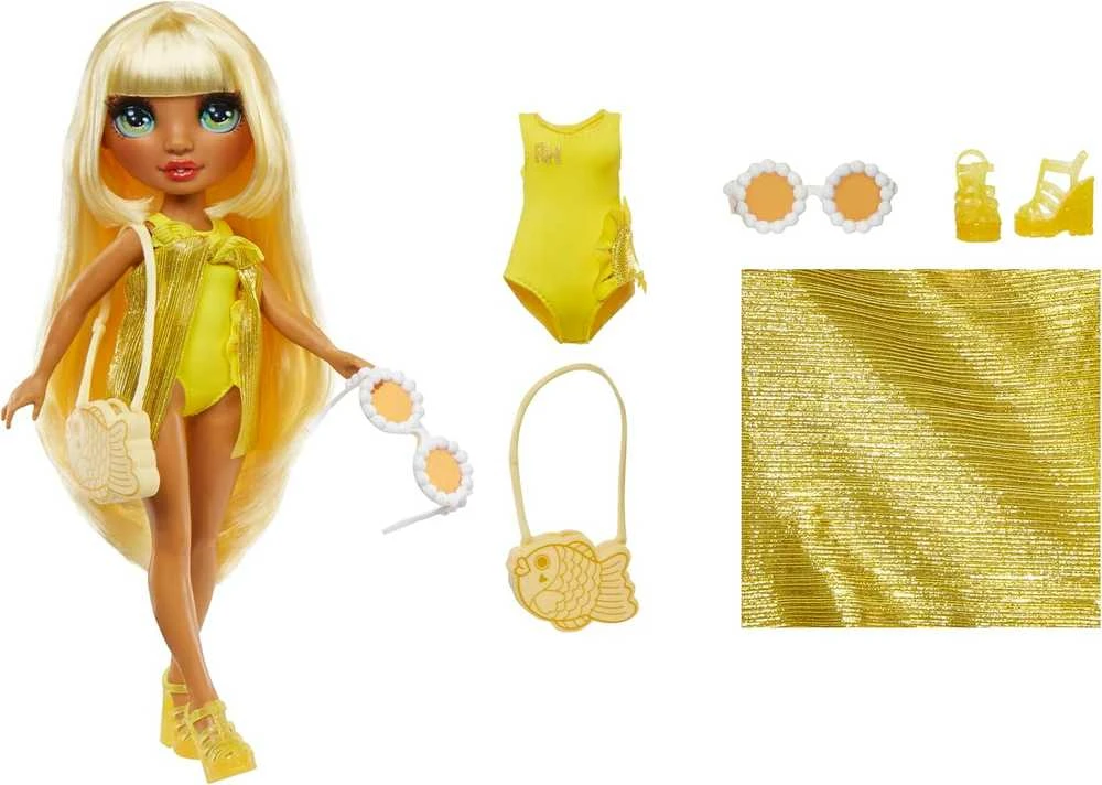 MGA Lėlė Rainbow High Swim & Style Sunny geltona 507284-EUC