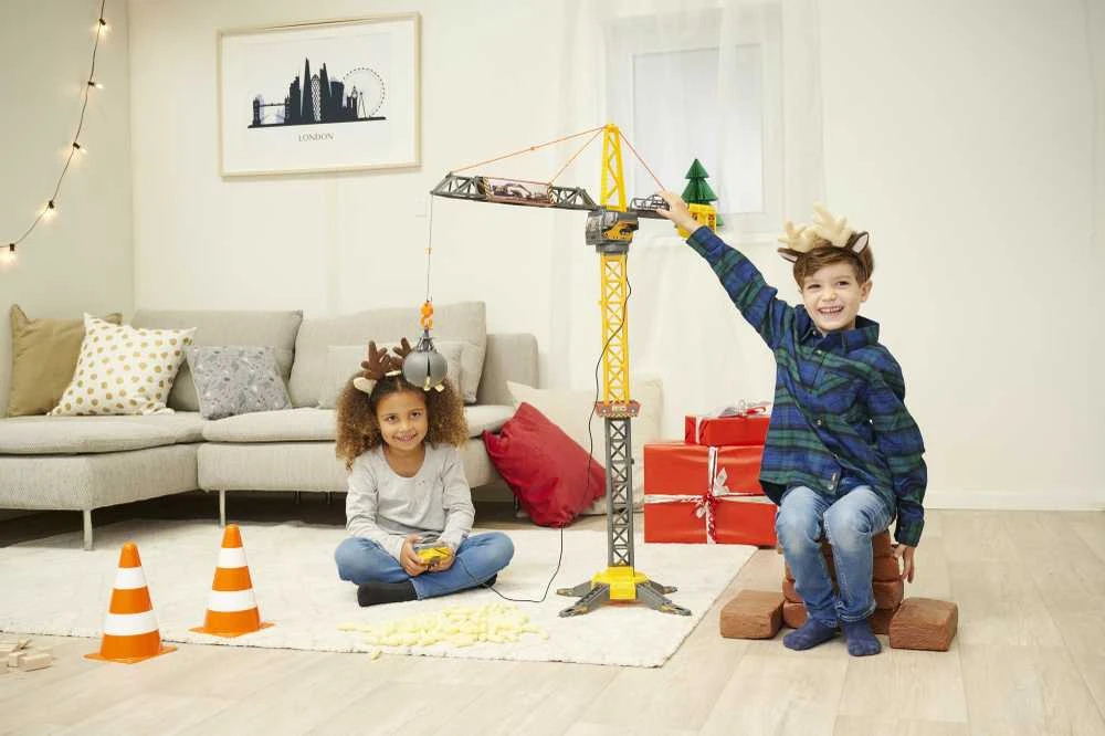 Simba Didelis kranas Nuotoliniu būdu valdomas 110 cm besisukantis kranas + nuotolinio valdymo pultas