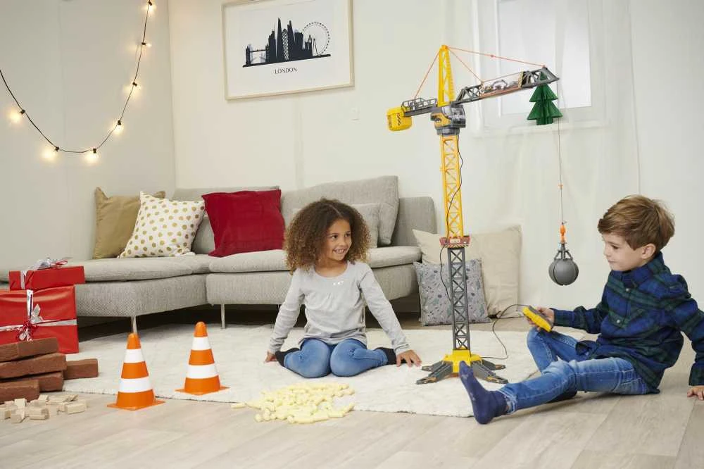 Simba Didelis kranas Nuotoliniu būdu valdomas 110 cm besisukantis kranas + nuotolinio valdymo pultas