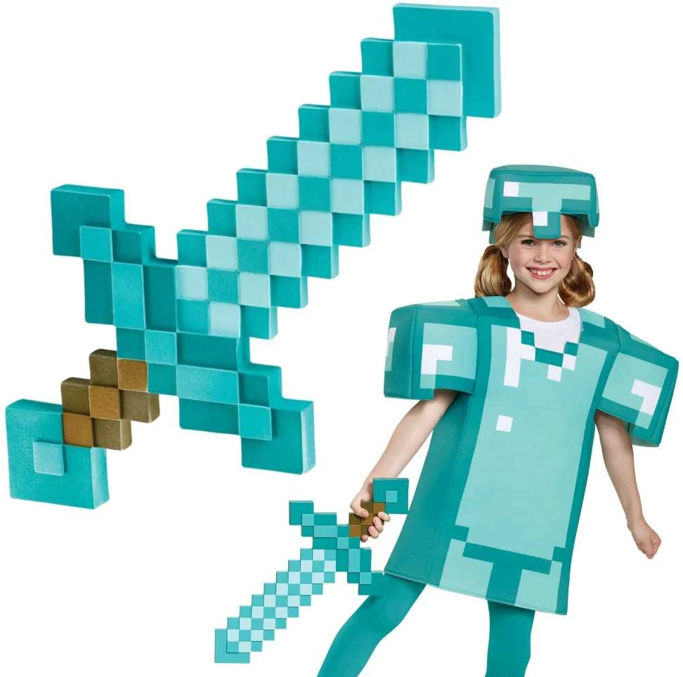 Disguise Minecraft deimantinis kardas 51 cm karnavaliniam kostiumui