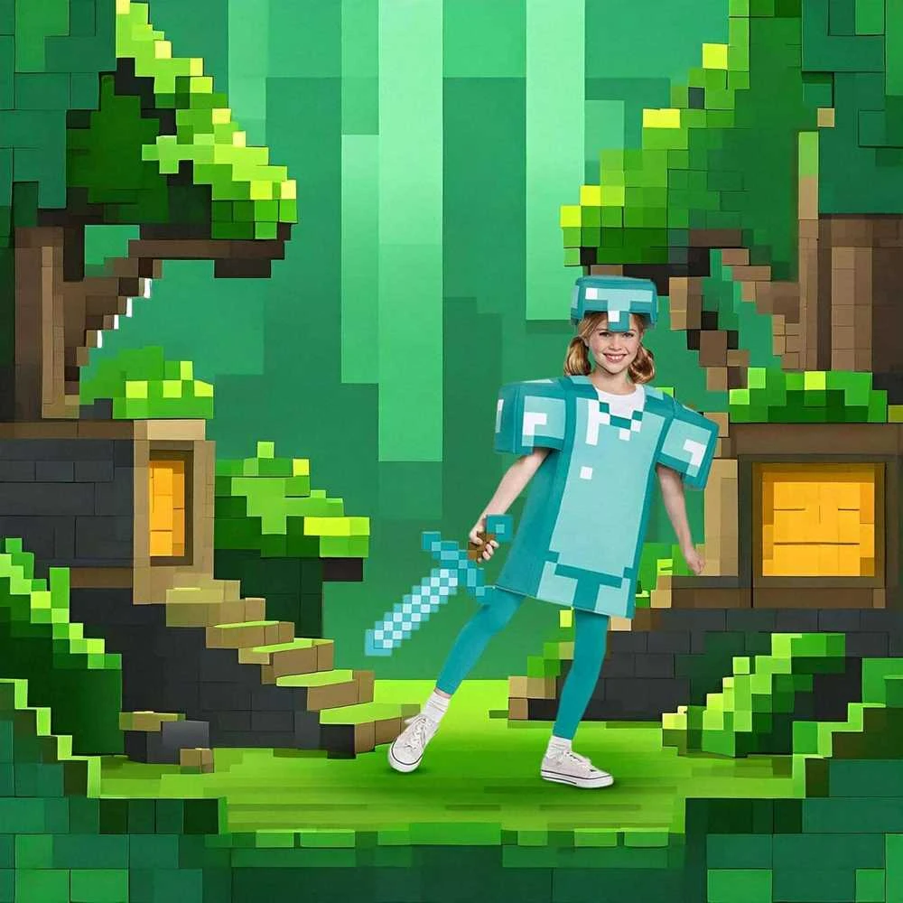 Disguise Minecraft deimantinis kardas 51 cm karnavaliniam kostiumui