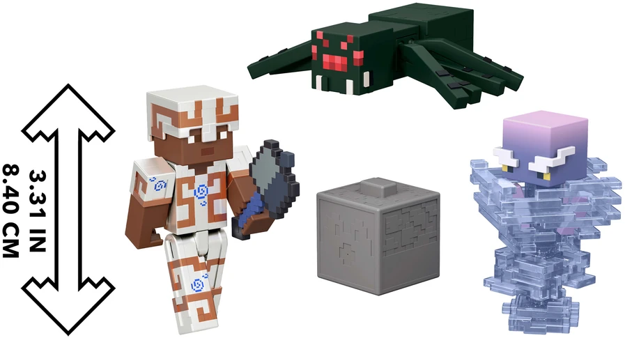 Mattel Minecraft komplektas 3 figurek Tricky Trials i akcesoriów + kod