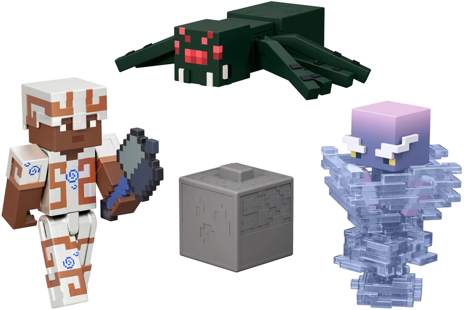 Mattel Minecraft komplektas 3 figurek Tricky Trials i akcesoriów + kod