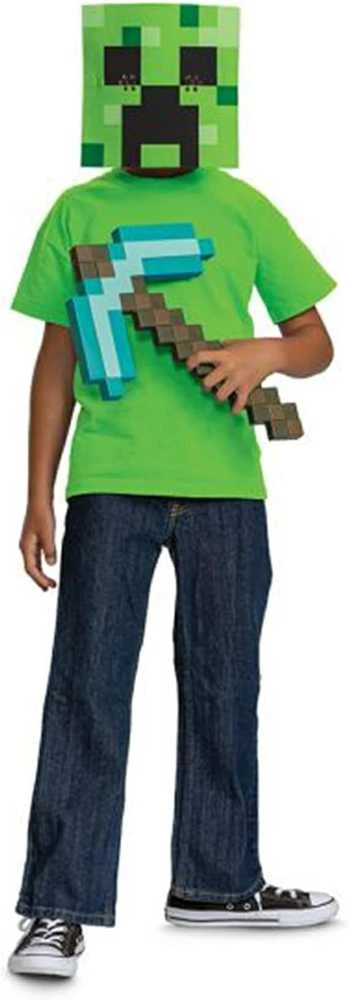 Suknelė Disguise "Minecraft" kirtiklio ir kaukės rinkinys