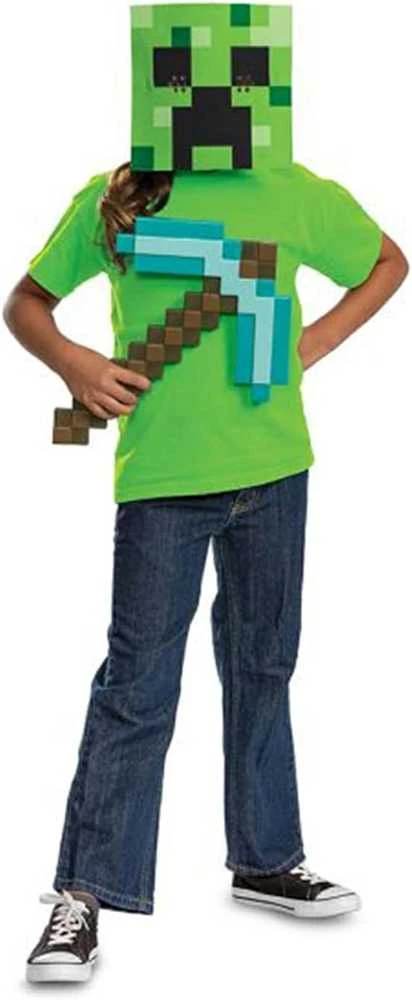 Suknelė Disguise "Minecraft" kirtiklio ir kaukės rinkinys