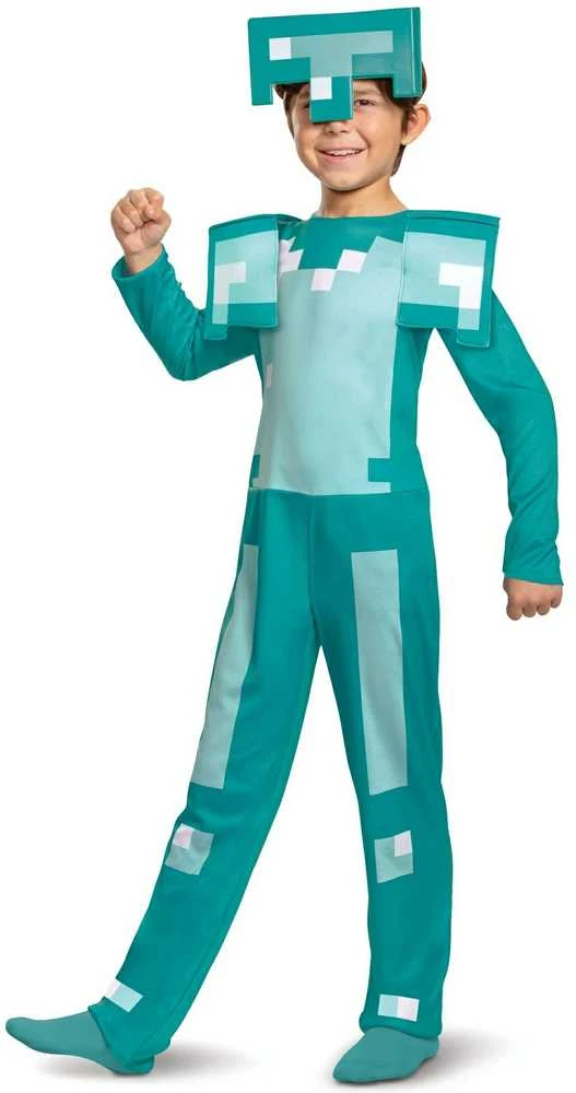 Minecraft kostiumas karnavalinis kostiumas Diamond Armor 137-149 cm 10-12 metų